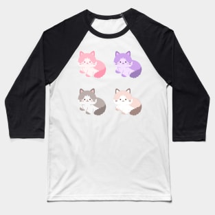 Cute Cats Pack Baseball T-Shirt